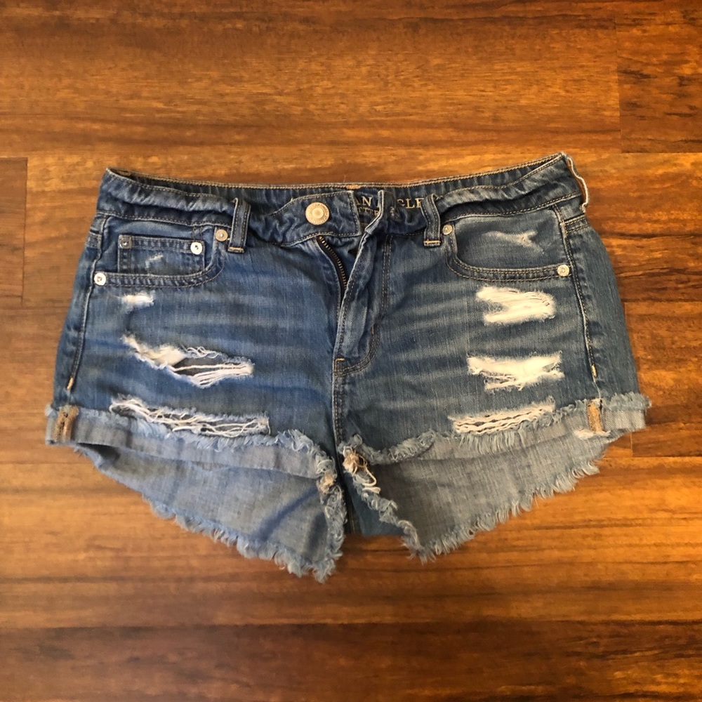 American Eagle Distressed Jean Shorts